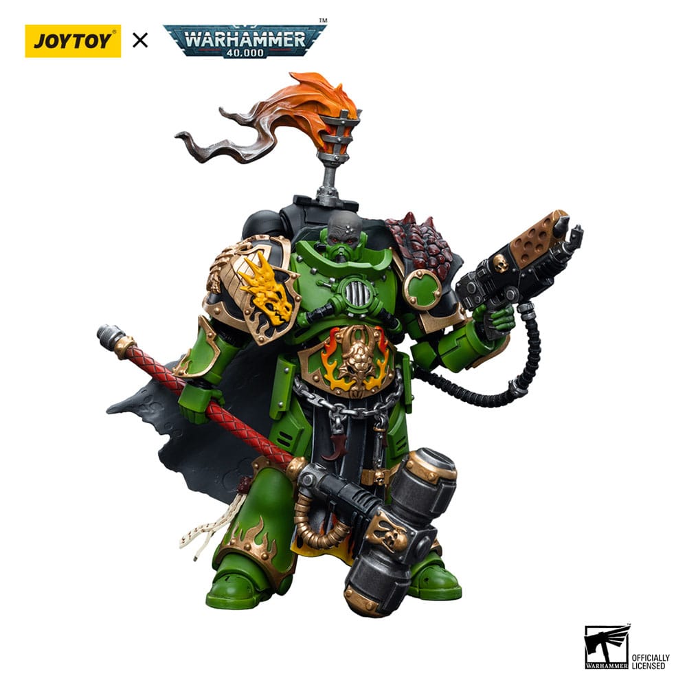 Warhammer 40k Actionfigur 1/18 Salamanders Captain Adrax Agatone 12 cm 