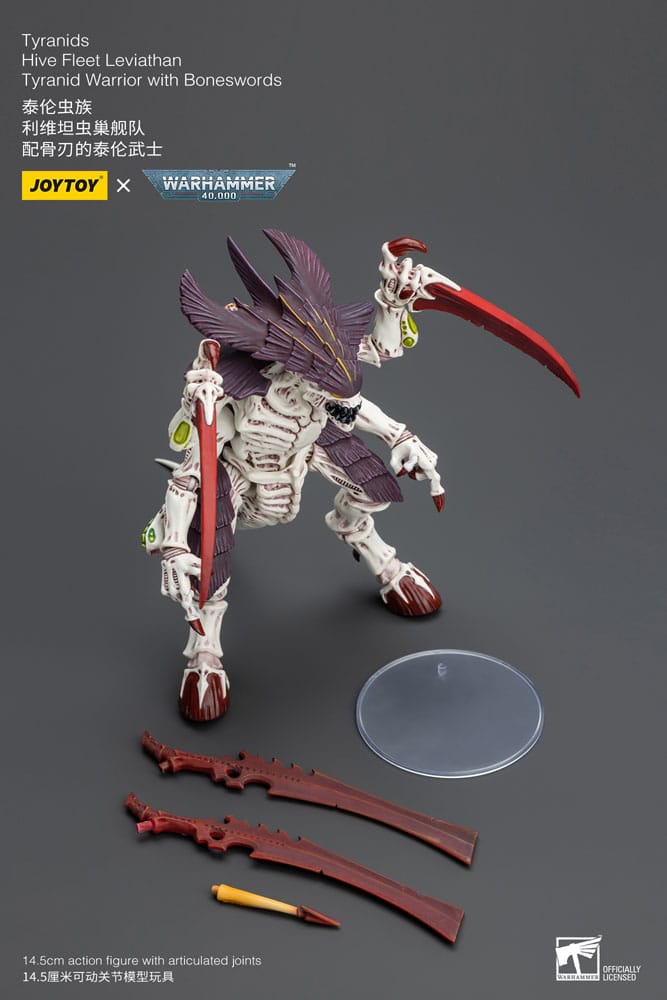 Warhammer 40k Actionfigur 1/18 Tyranids Hive Fleet Leviathan Tyranid Warrior with Boneswords 12 cm  