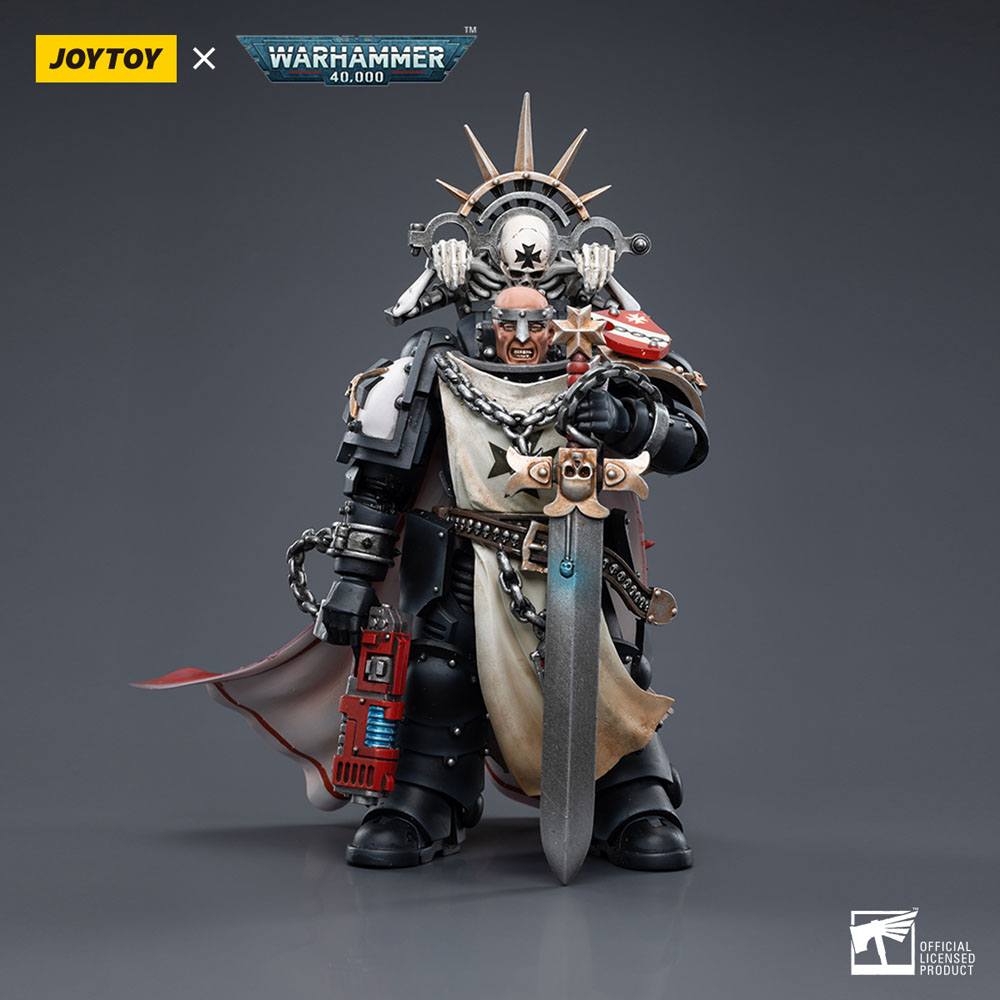 Warhammer 40k Actionfigur 1/18 Black Templars Marshal Baldeckrath 12 cm