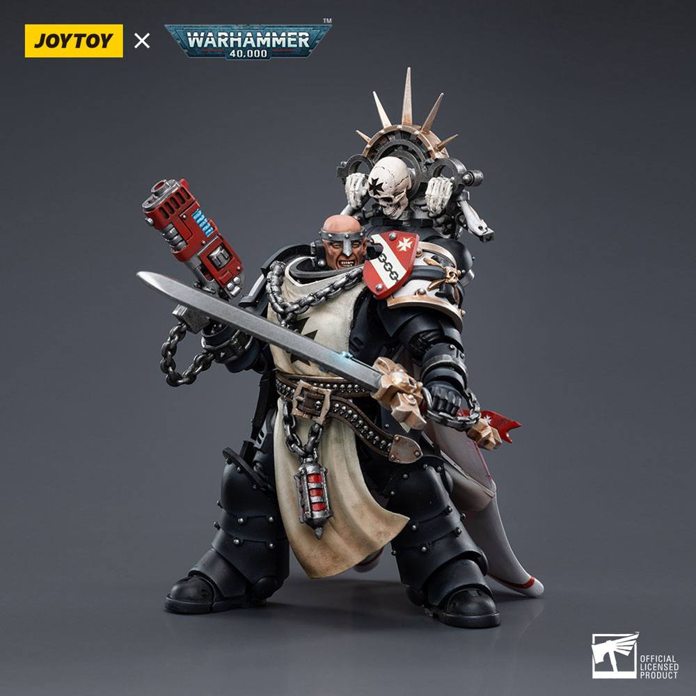 Warhammer 40k Actionfigur 1/18 Black Templars Marshal Baldeckrath 12 cm