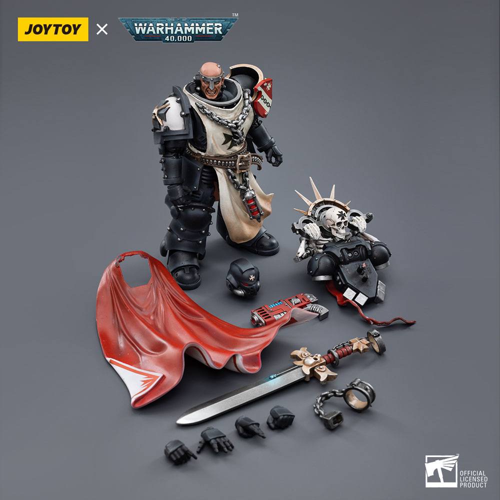 Warhammer 40k Actionfigur 1/18 Black Templars Marshal Baldeckrath 12 cm