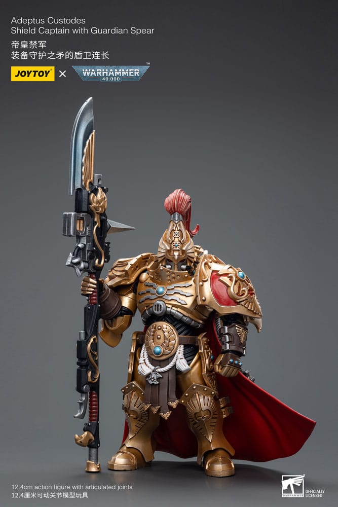 Warhammer 40k Actionfigur 1/18 Adeptus Custodes Shield Captain with Guardian Spear 12 cm    