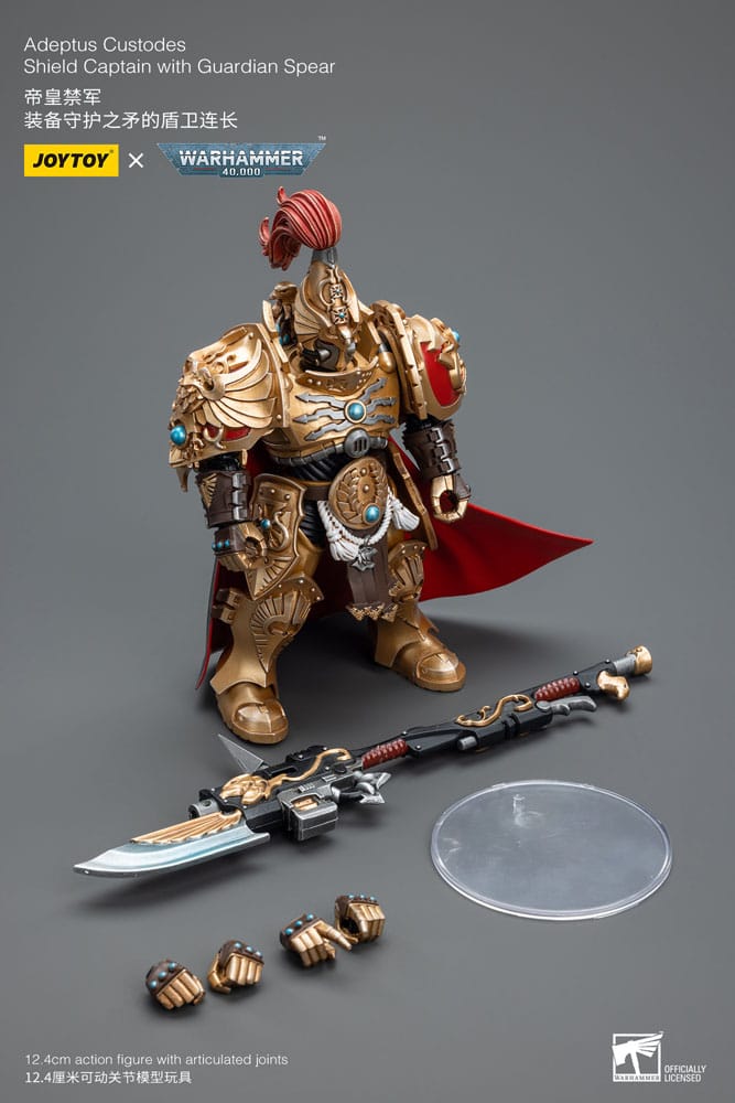 Warhammer 40k Actionfigur 1/18 Adeptus Custodes Shield Captain with Guardian Spear 12 cm    