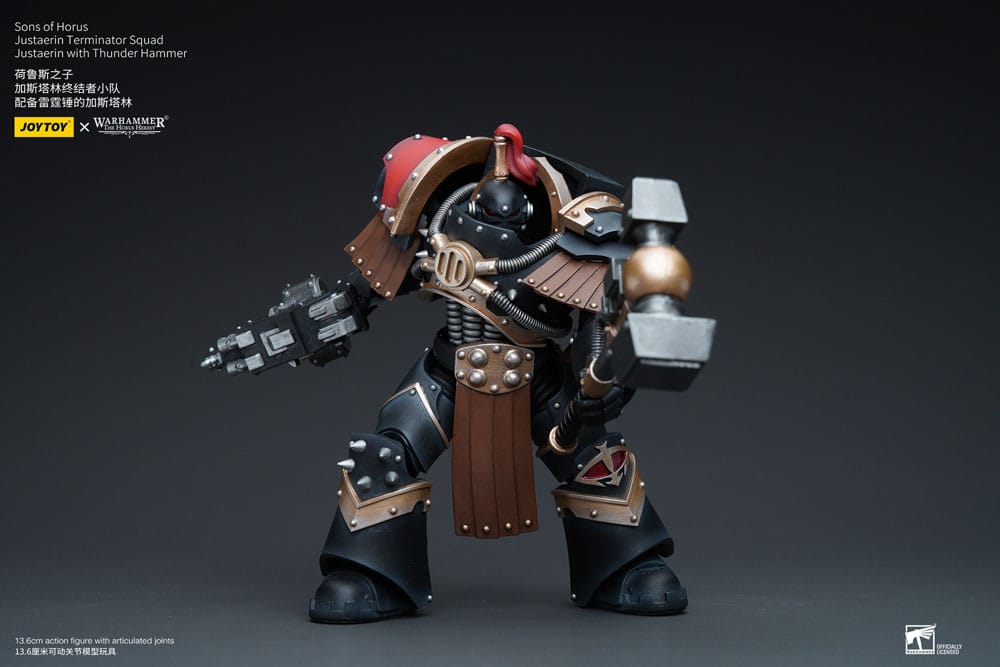 Warhammer The Horus Heresy Actionfigur 1/18 Sons of Horus Justaerin Terminator Squad Justaerin with Thunder Hammer 12 cm 