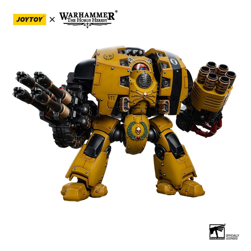 Warhammer The Horus Heresy Actionfigur 1/18 Imperial Fists Leviathan Dreadnought with Cyclonic Melta Lance and Storm Cannon 12 cm   