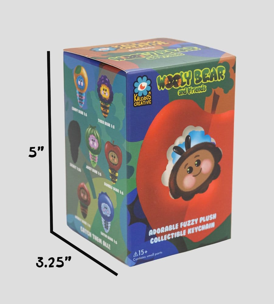 Wooly Bear and Friends Plüsch-Schlüsselanhänger S1 7 cm Blind Box Display (6)