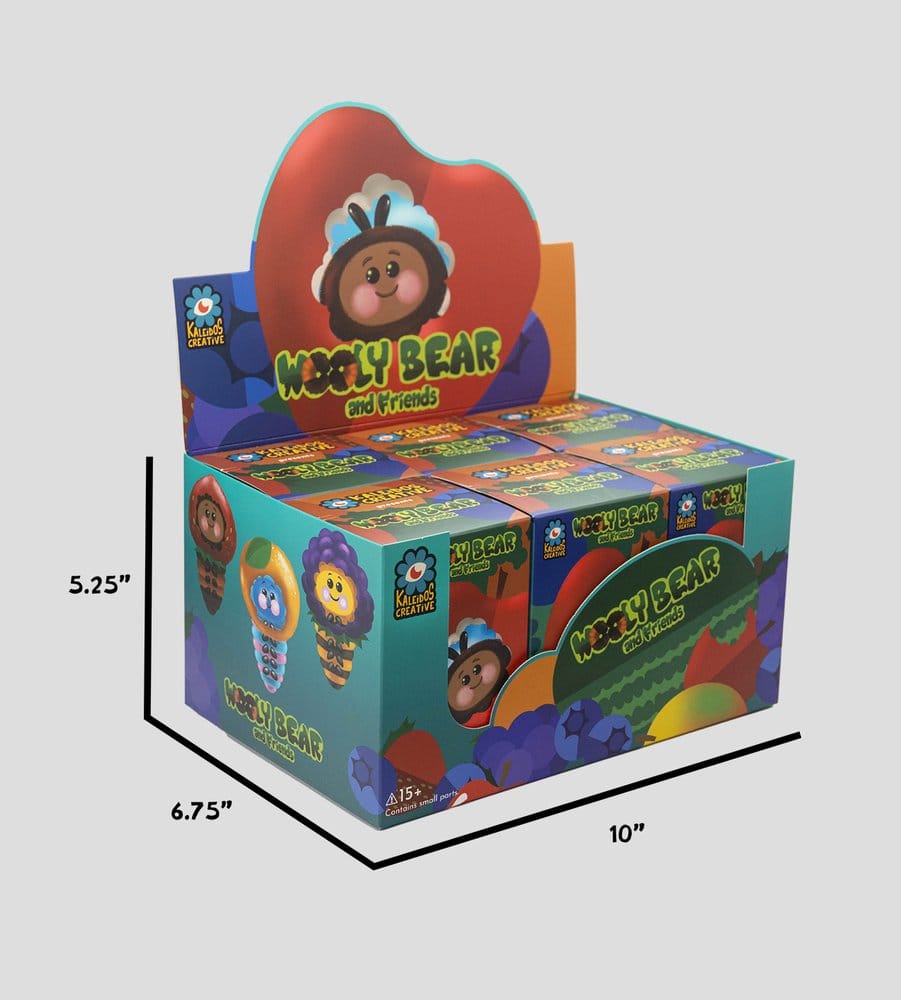 Wooly Bear and Friends Plüsch-Schlüsselanhänger S1 7 cm Blind Box Display (6)