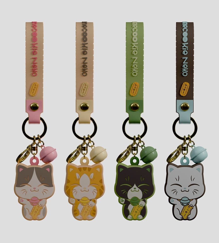 Manecookie Neko Silikon-Schlüsselanhänger S1 13 cm Blind Box Display (8)