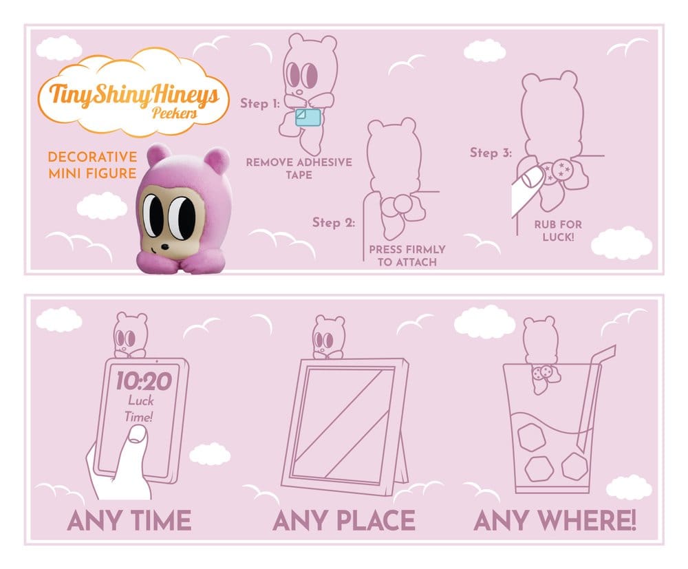 Tiny Shiny Hiney Peakers Minifiguren S1 6 cm Blind Box Display (6)