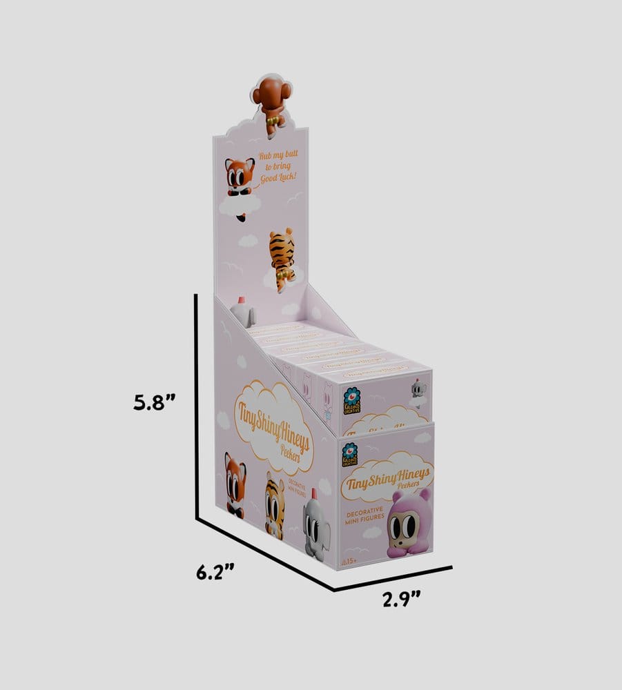 Tiny Shiny Hiney Peakers Minifiguren S1 6 cm Blind Box Display (6)