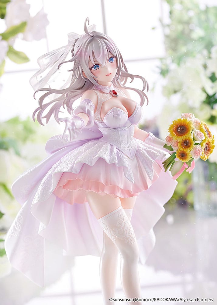Alya Sometimes Hides Her Feelings in Russian Statue 1/7 Alisa Mikhailovna Kujou Wedding Dress Ver. 24 cm   