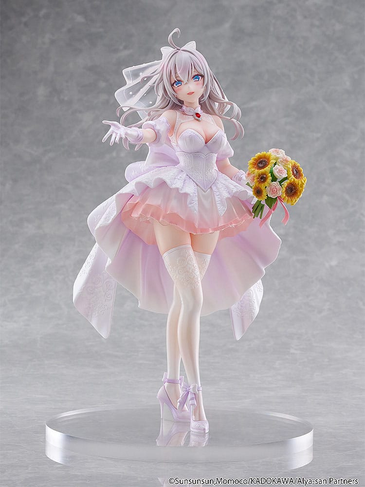 Alya Sometimes Hides Her Feelings in Russian Statue 1/7 Alisa Mikhailovna Kujou Wedding Dress Ver. 24 cm   