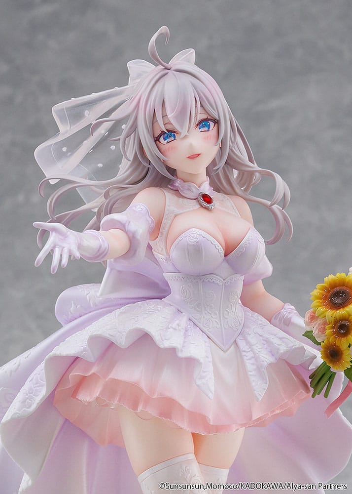 Alya Sometimes Hides Her Feelings in Russian Statue 1/7 Alisa Mikhailovna Kujou Wedding Dress Ver. 24 cm   