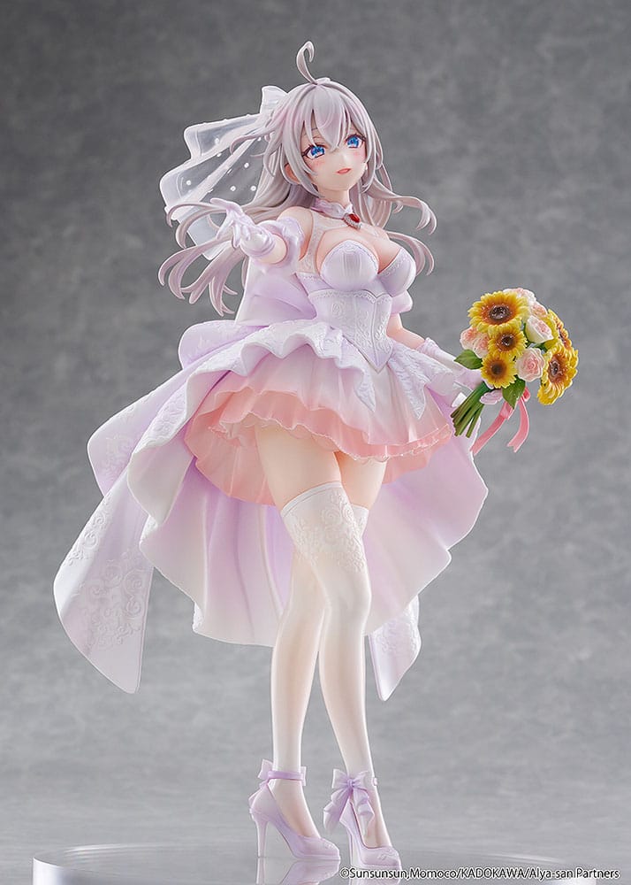 Alya Sometimes Hides Her Feelings in Russian Statue 1/7 Alisa Mikhailovna Kujou Wedding Dress Ver. 24 cm   