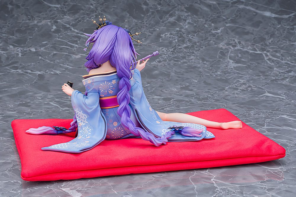 Neptunia x Senran Kagura Statue 1/7 Purple Heart Kimono Ver. 13 cm 