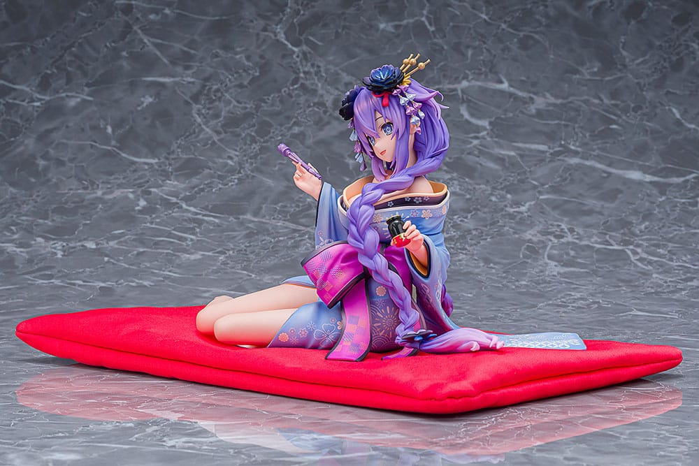Neptunia x Senran Kagura Statue 1/7 Purple Heart Kimono Ver. 13 cm 