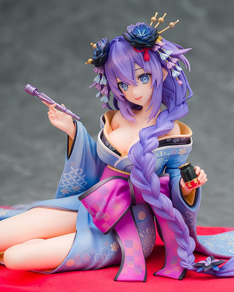 Neptunia x Senran Kagura Statue 1/7 Purple Heart Kimono Ver. 13 cm 