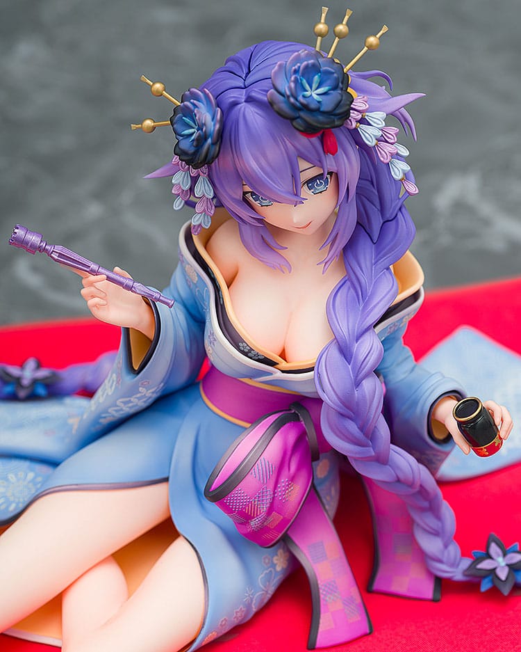 Neptunia x Senran Kagura Statue 1/7 Purple Heart Kimono Ver. 13 cm 