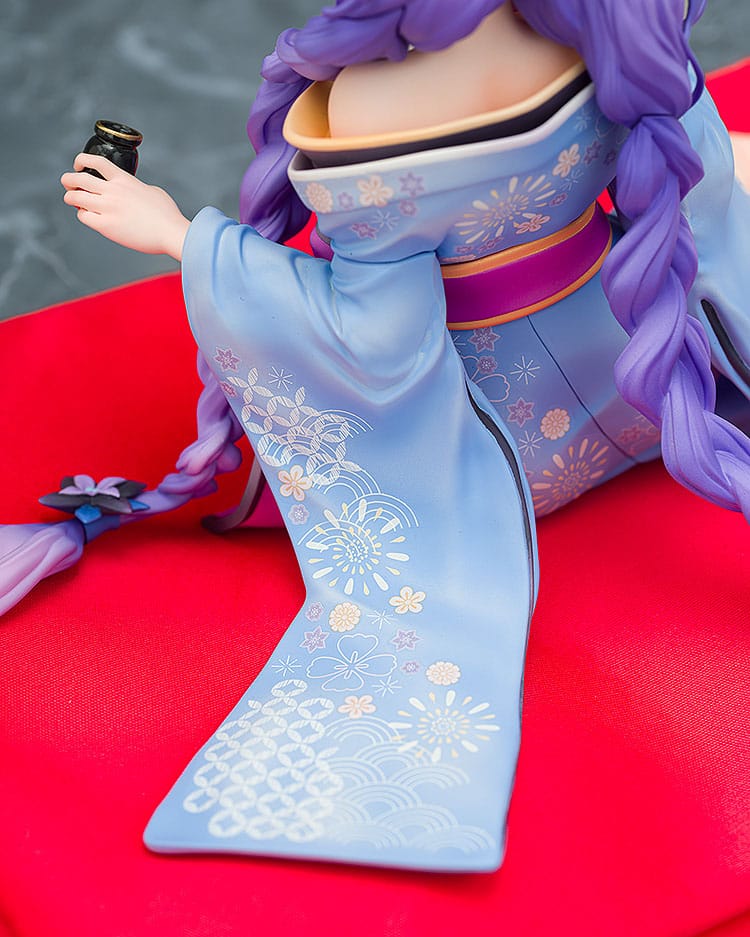 Neptunia x Senran Kagura Statue 1/7 Purple Heart Kimono Ver. 13 cm 