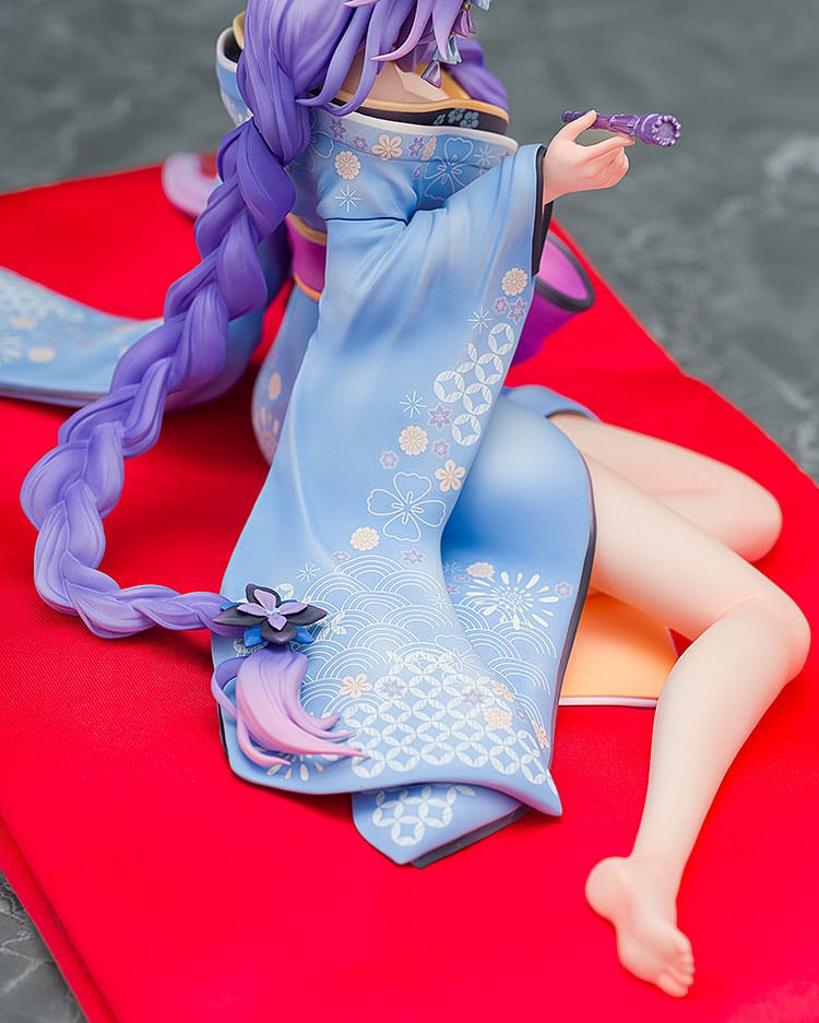 Neptunia x Senran Kagura Statue 1/7 Purple Heart Kimono Ver. 13 cm 