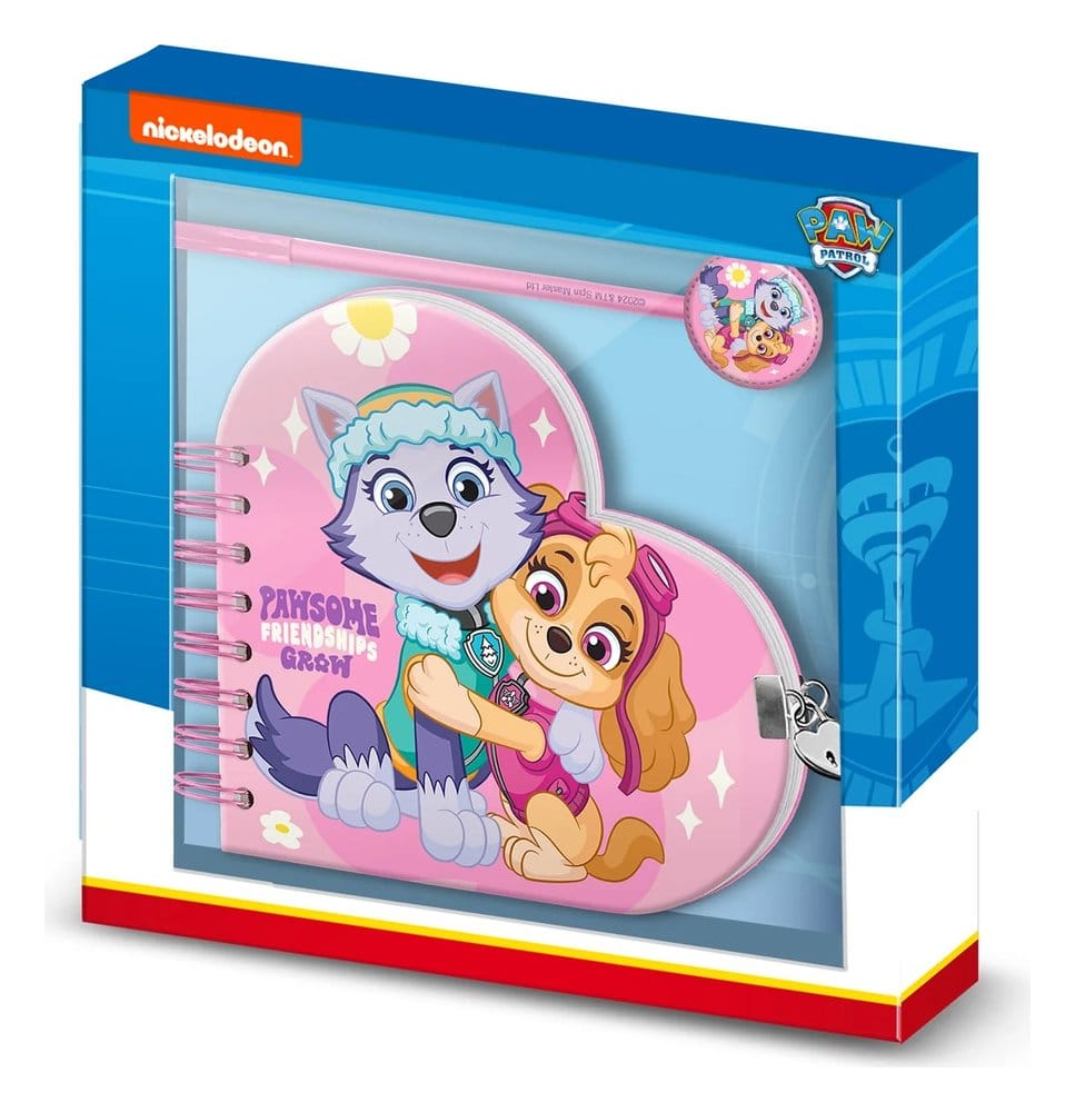 PAW Patrol Notizbuch mit Kugelschreiber Geschenk-Set Pawsome Friendships Grow