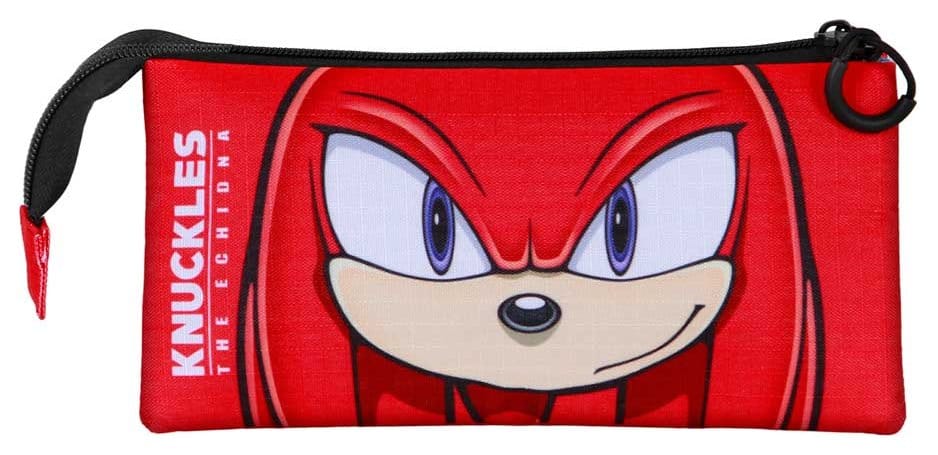 Sonic - The Hedgehog Triple Federmäppchen SEGA Knuckles Sight Red