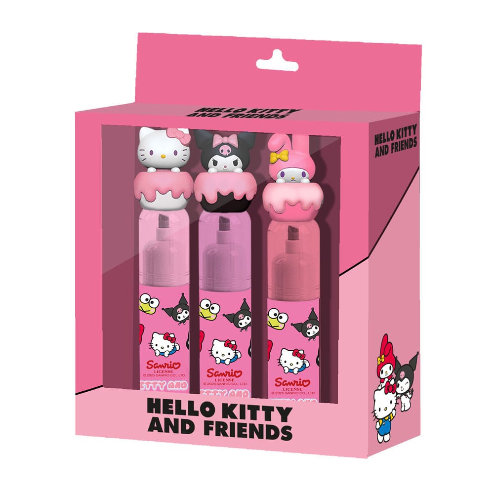 Sanrio Textmarker 3-er Pack    
