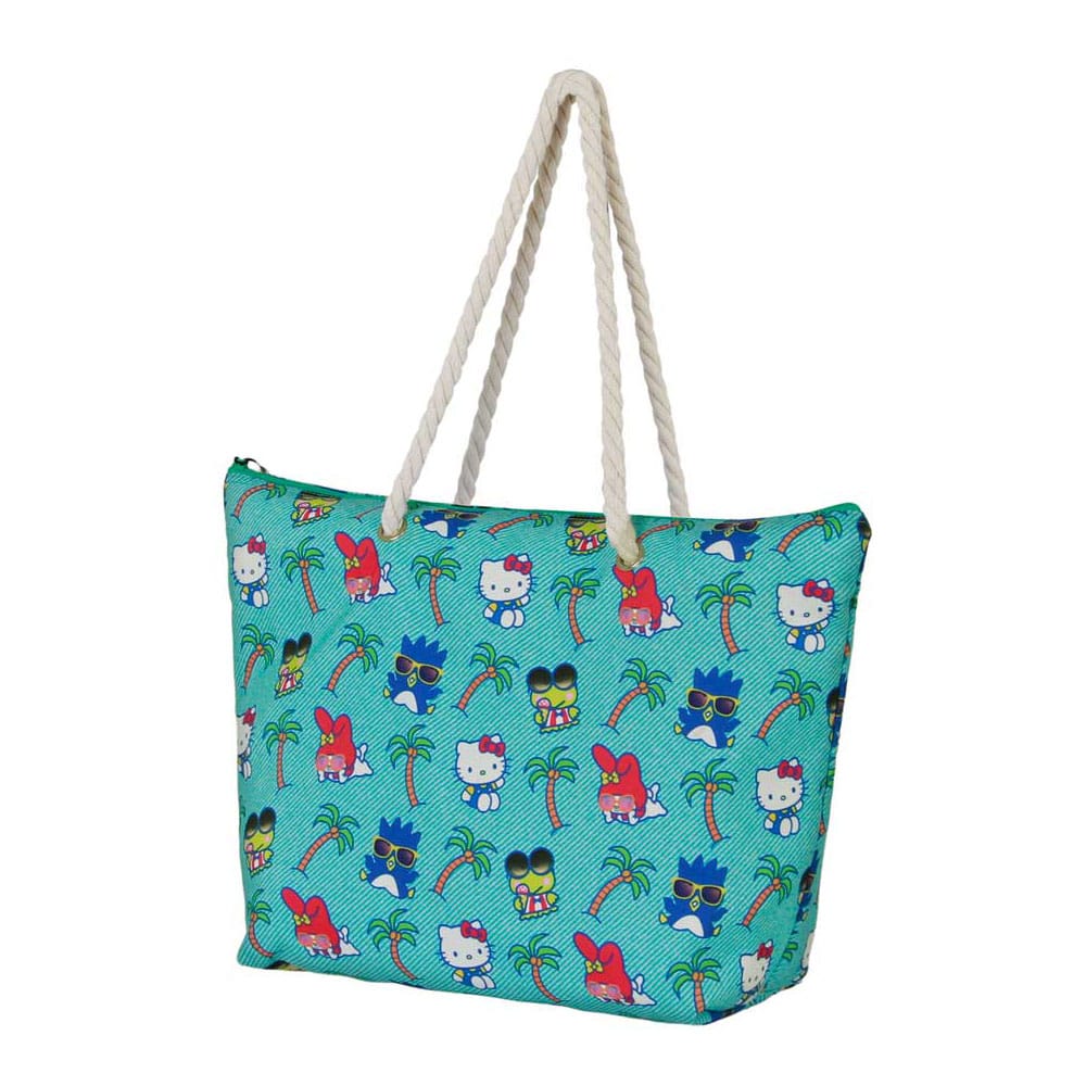 Sanrio Soleil Strand-Tasche Hello Kitty Palms Turquoise  
