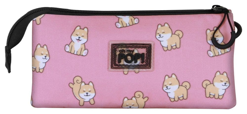 Oh My Pop! Triple Federmäppchen Shiba Pink