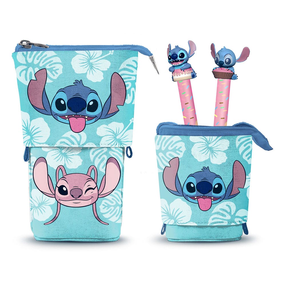 Lilo & Stitch Pop Up Federmäppchen mit 2 löschbaren Gelstiften 