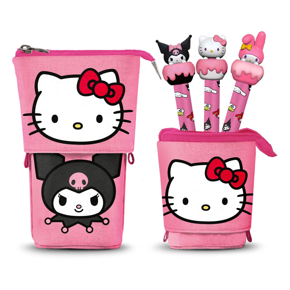 Sanrio Pop Up Federmäppchen mit 3 löschbaren Gelstiften 
