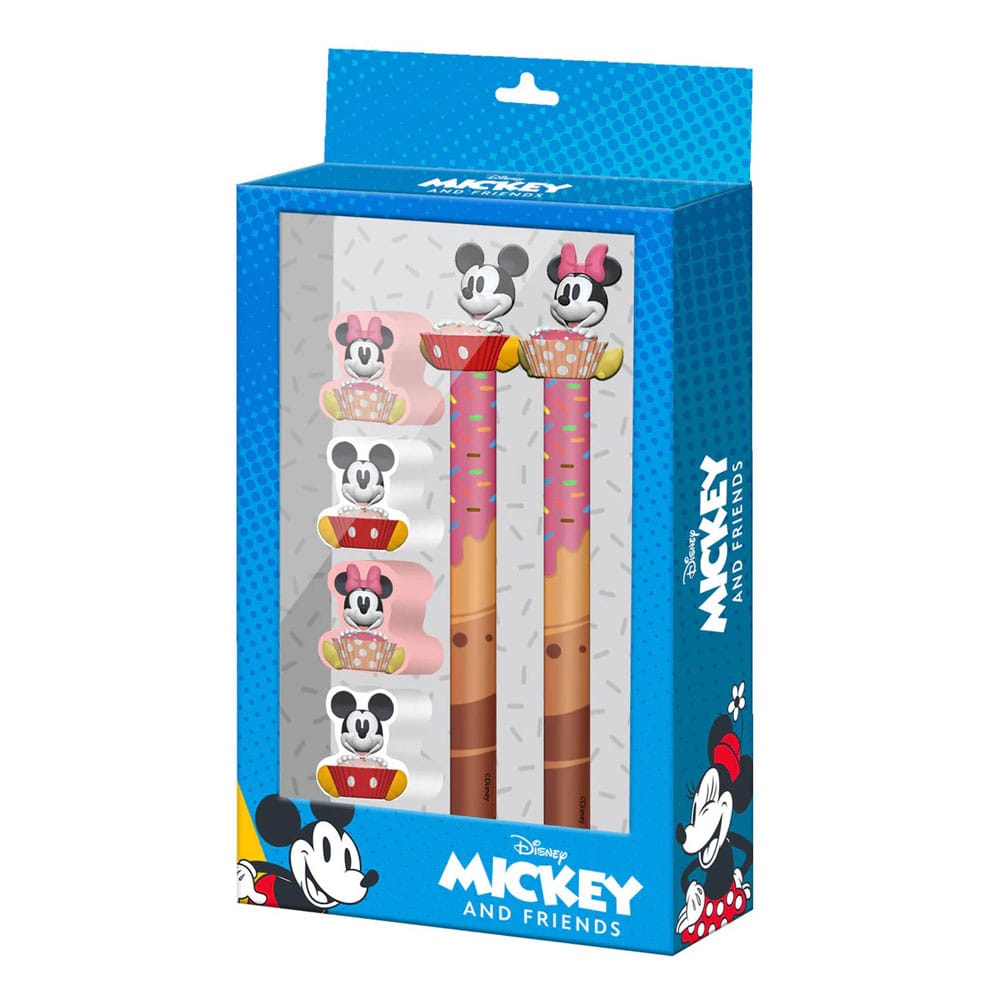 Mickey & Minnie Schreibset 6er-Pack 