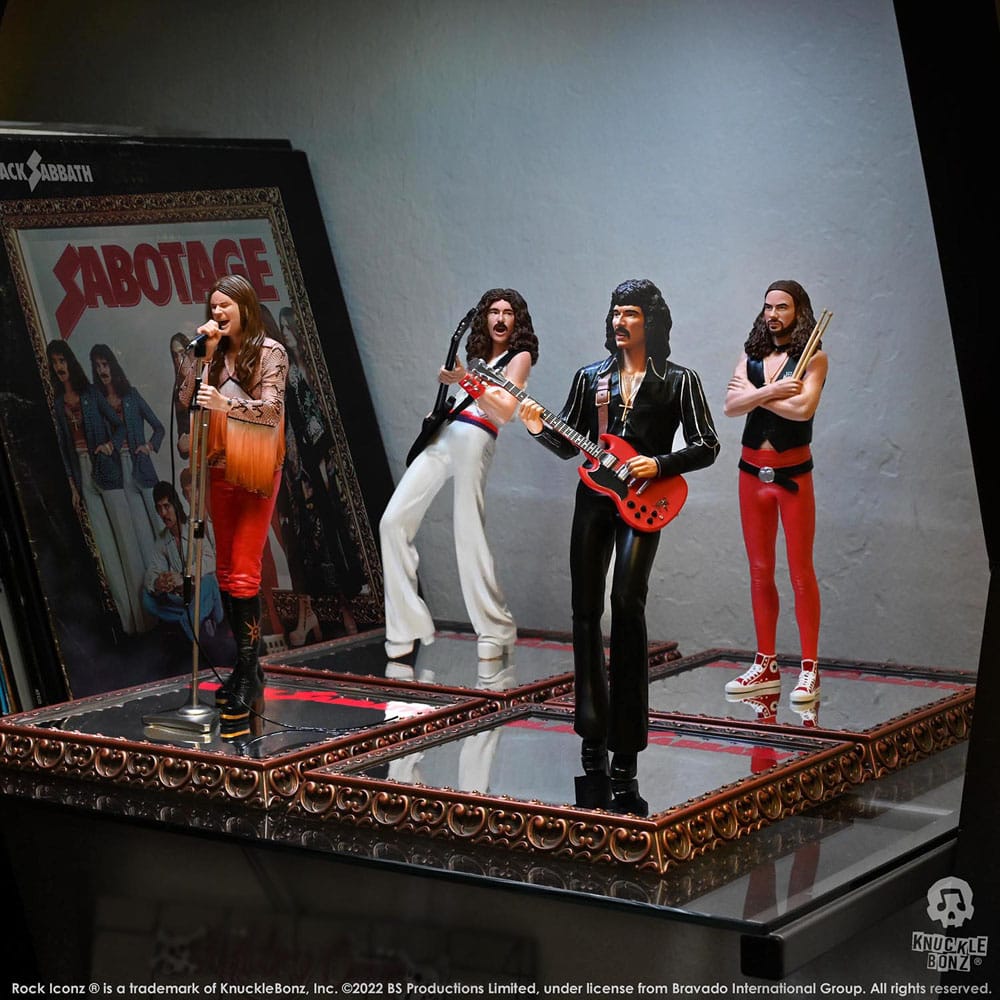 Black Sabbath Rock Iconz Statuen 4er-Pack Sabotage Era 23 cm