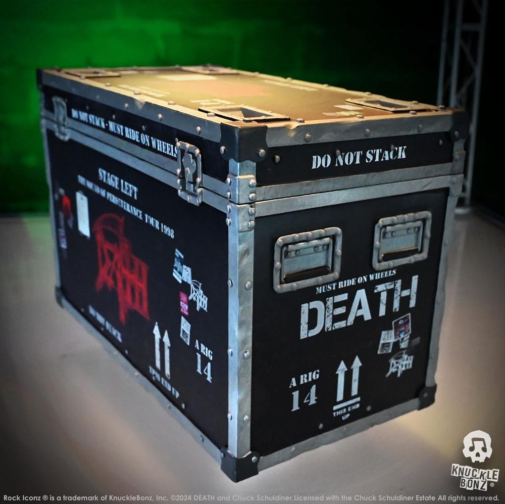 Death Rock Ikonz On Tour Road Case Statue & Bühnenhintergrund Set The Sound of Perseverance Tour 1998