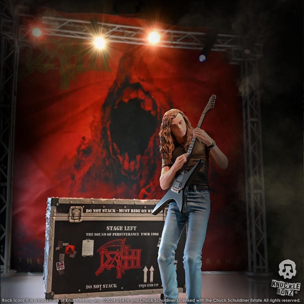 Death Rock Ikonz On Tour Road Case Statue & Bühnenhintergrund Set The Sound of Perseverance Tour 1998