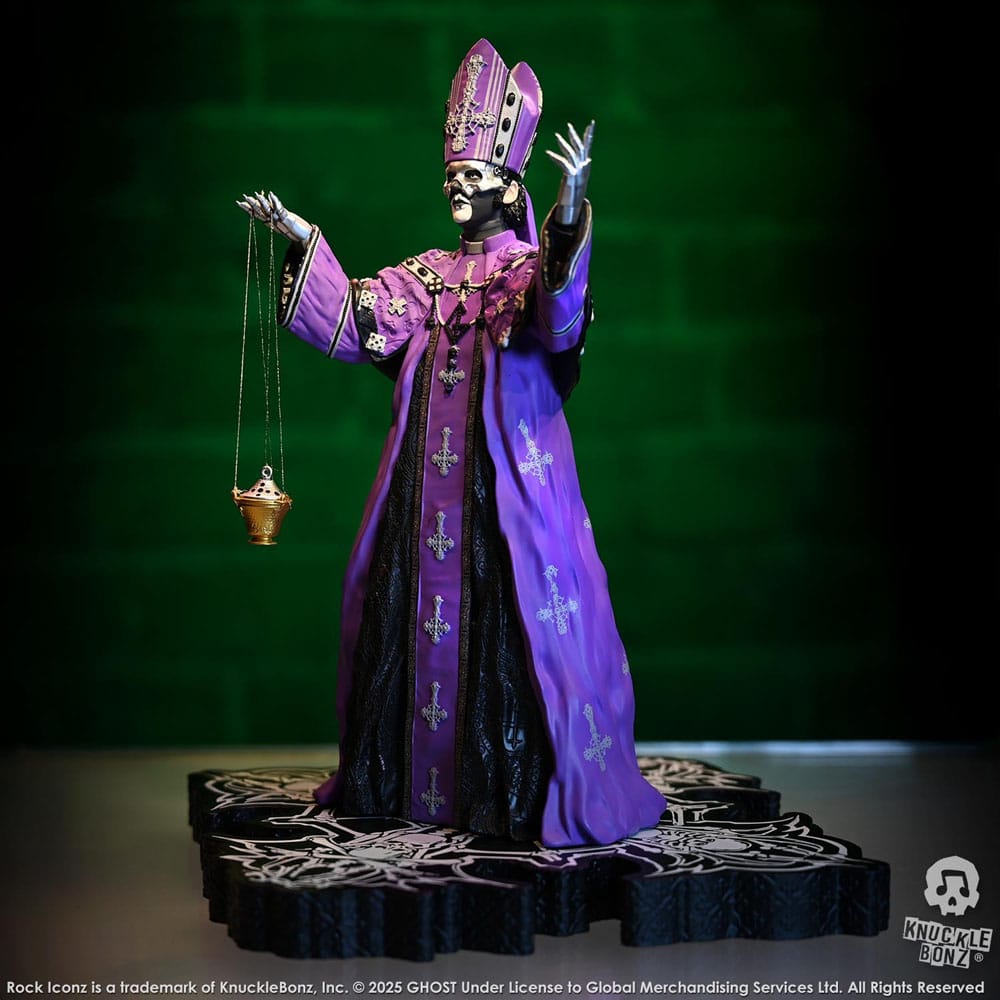 Ghost Rock Iconz Statue Papa V Perpetua Purple Robes 22 cm