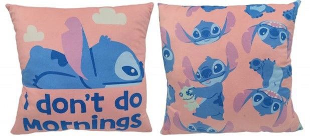 Lilo & Stitch Kissen Stitch I don't do mornings 40 cm