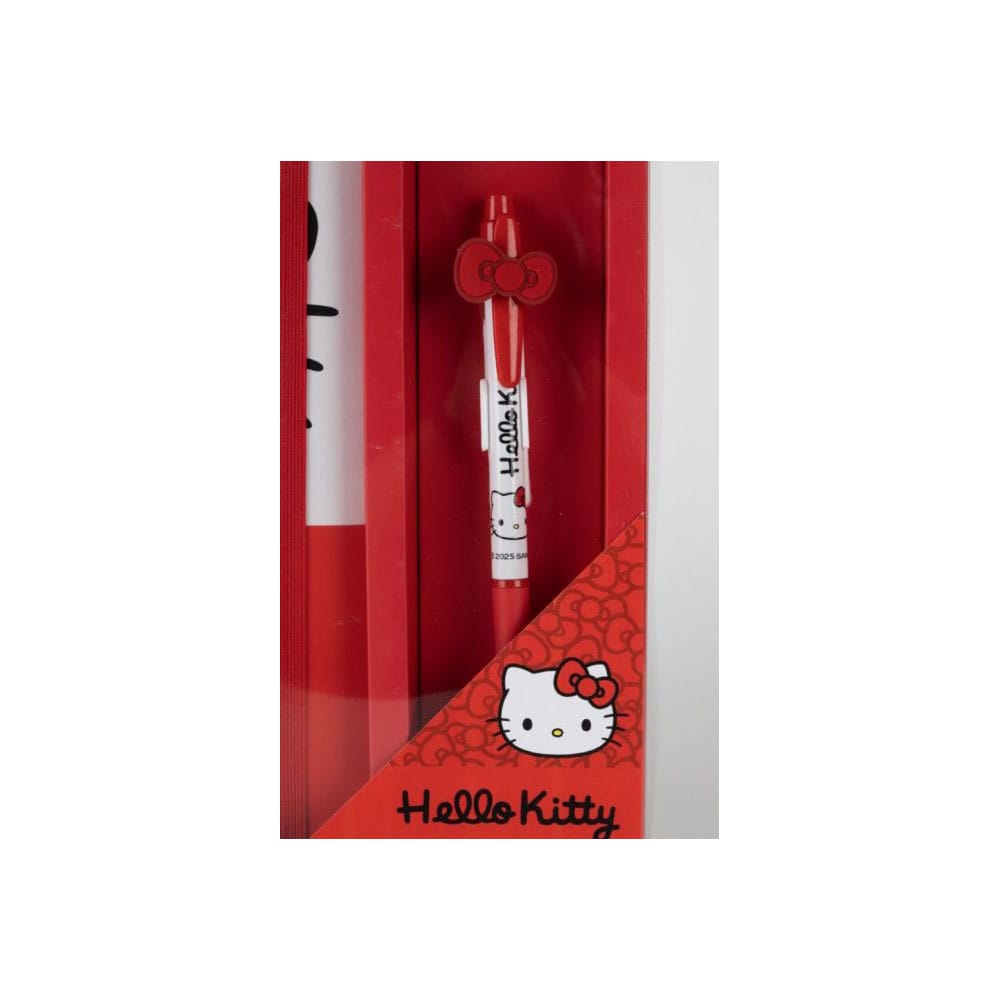 Sanrio Notizbuch mit Kugelschreiber Geschenk-Set Hello Kitty