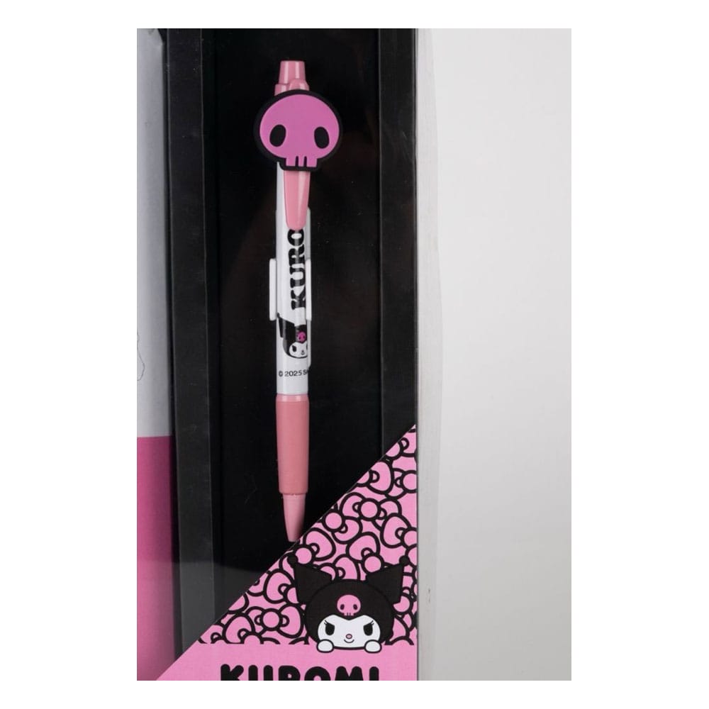 Sanrio Notizbuch mit Kugelschreiber Geschenk-Set Kuromi 