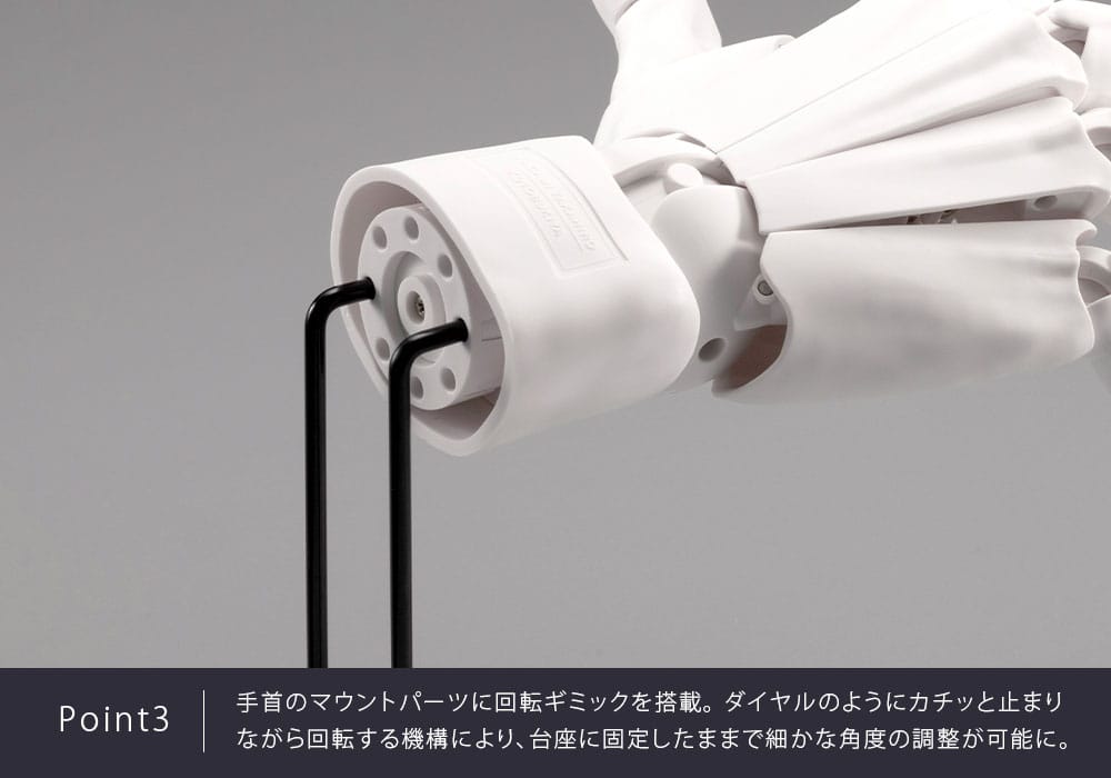 Takahiro Kagami PVC Artist Support Item Hand 1/1 Model Men /L White 22 cm  
