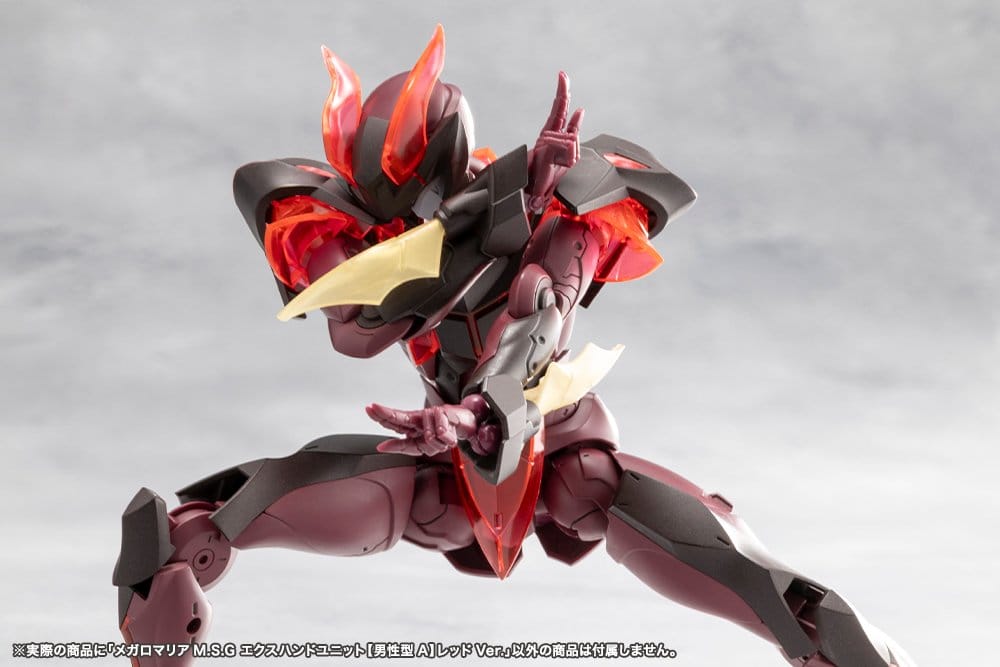 Megalomaria Unlimited Universe Model Kit Zubehör-Set Ex Hand Unit Male Type A Red Ver.