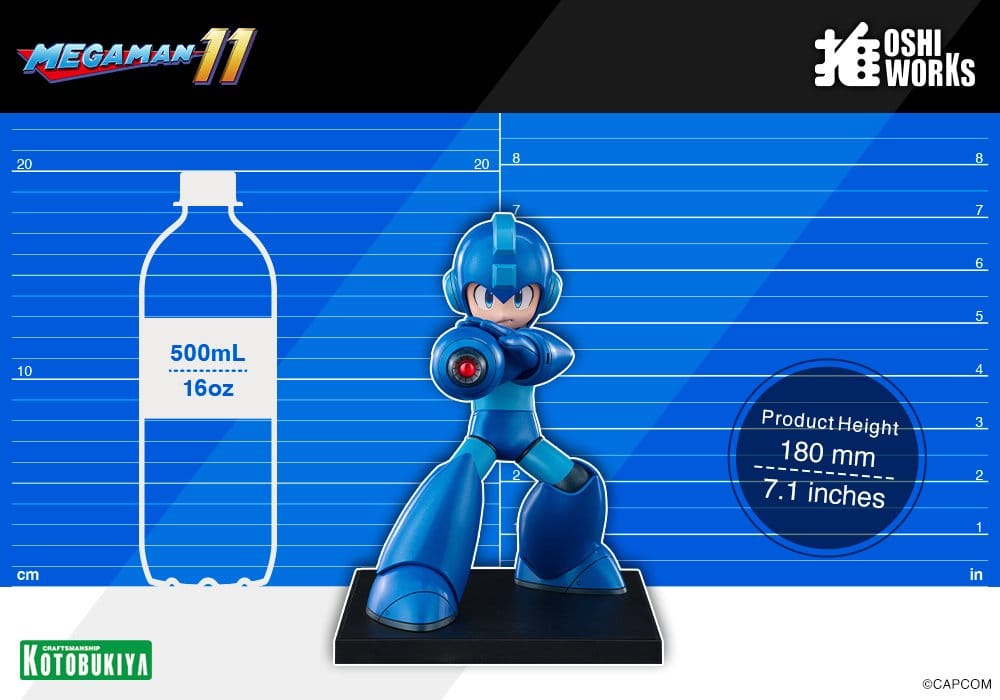 Mega Man Oshi Works PVC Figur Mega Man 18 cm