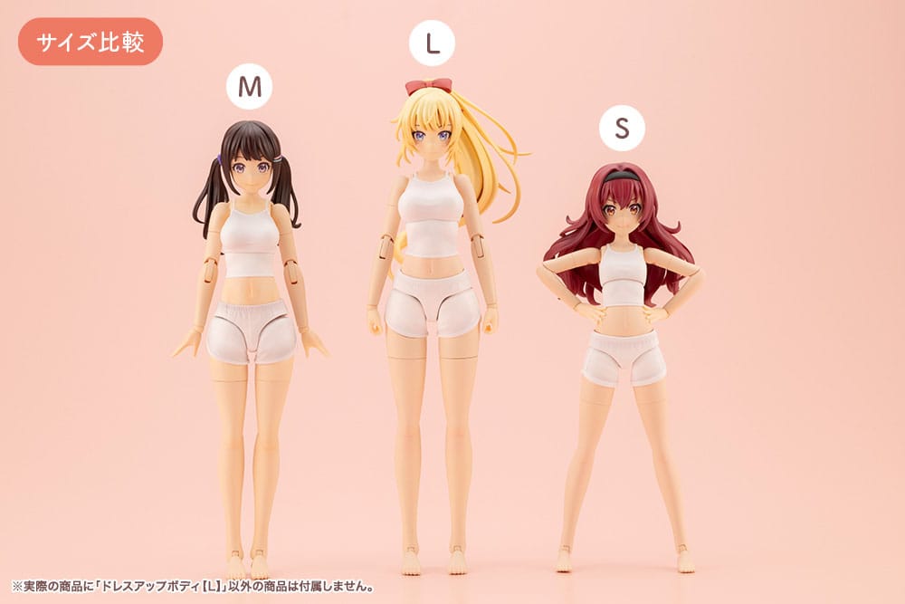 Sousai Shojo Teien Zubehör Set für 1/10 Actionfiguren Dress Up Body Size L 