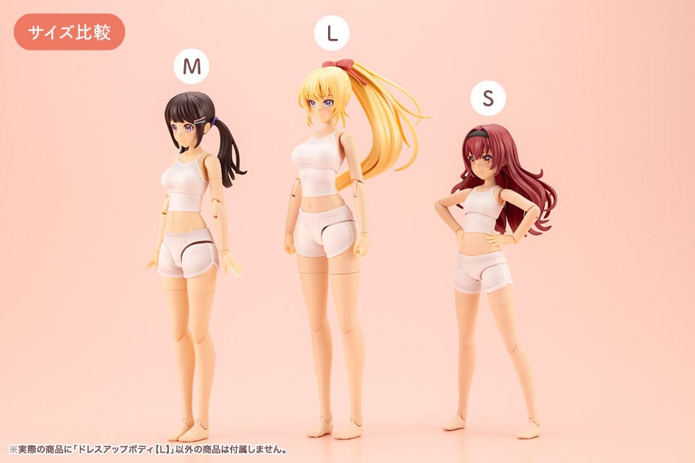 Sousai Shojo Teien Zubehör Set für 1/10 Actionfiguren Dress Up Body Size L 