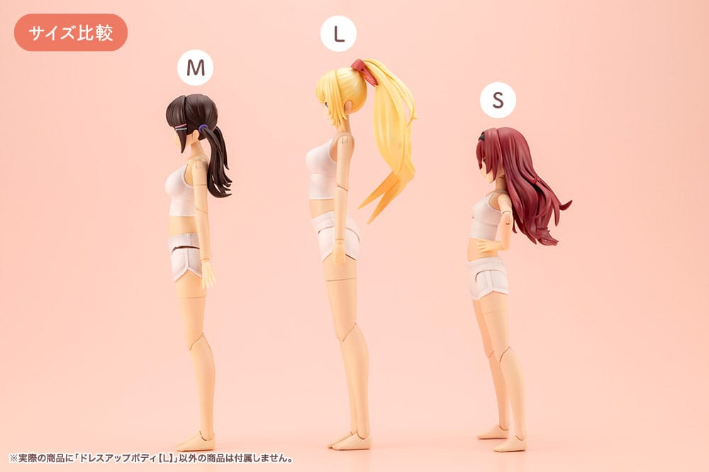 Sousai Shojo Teien Zubehör Set für 1/10 Actionfiguren Dress Up Body Size L 