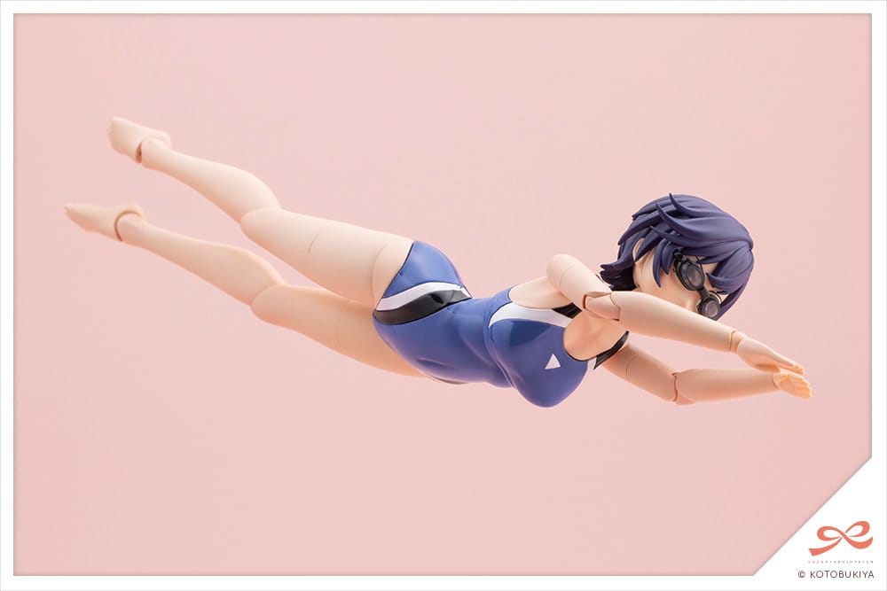Sousaishojoteien Plastic Model Kit 1/10 Rui Saotome Touou High School Competitive Swimsuit 16 cm