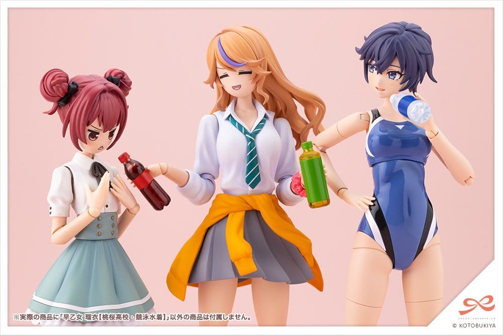 Sousaishojoteien Plastic Model Kit 1/10 Rui Saotome Touou High School Competitive Swimsuit 16 cm