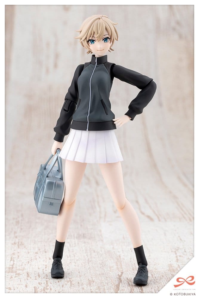 Sousai Shojo Teien Plastic Model Kit 1/10 Rui Saotome Touhou High School Tracksuit Dreaming Style Midnight Onyx 16 cm
