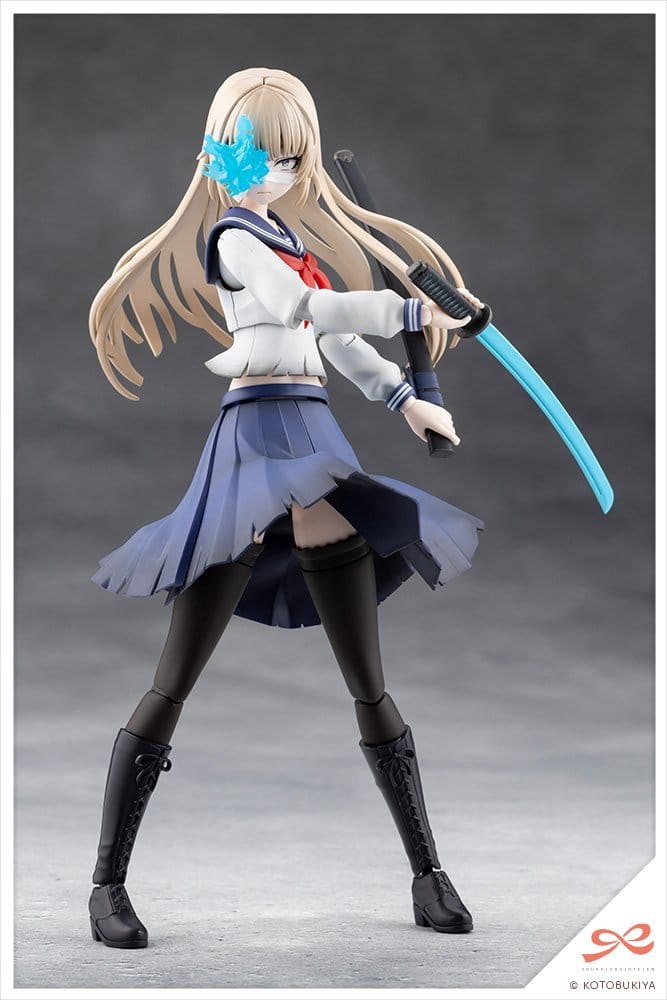 Sousai Shojo Teien Plastic Model Kit 1/10 Kuon Yakushiji Maria Kagaribi Damage Ver. School Girl Emulation 16 cm