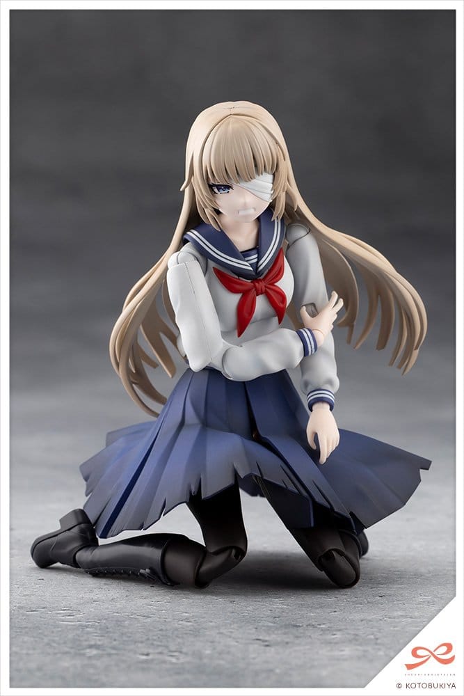 Sousai Shojo Teien Plastic Model Kit 1/10 Kuon Yakushiji Maria Kagaribi Damage Ver. School Girl Emulation 16 cm